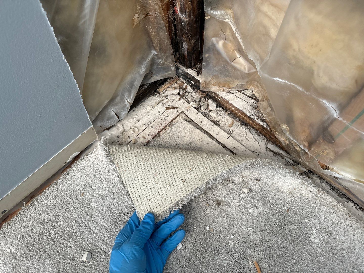 Water damage in a Utah home requiring professional restoration